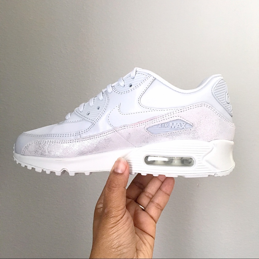 Nike Air Max 90 PRM Platinum White - Picture 4 of 7